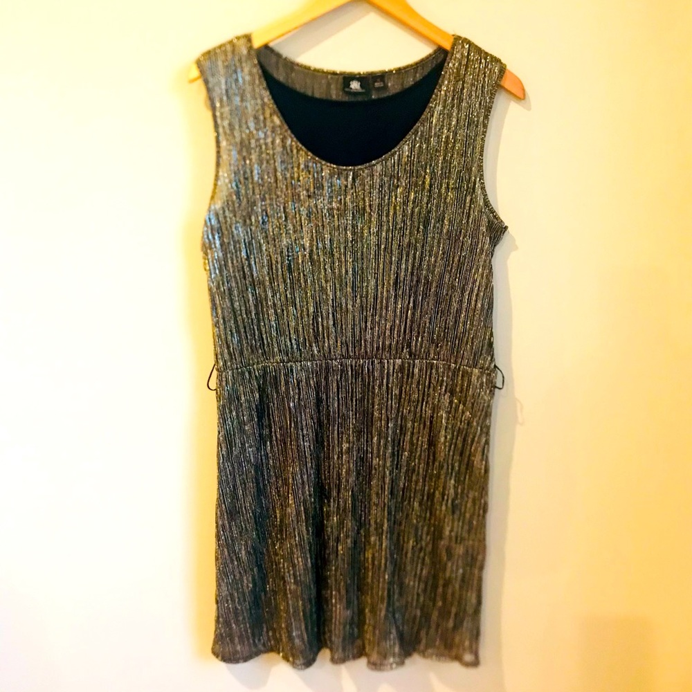 Rock & republic black metallic dress size medium